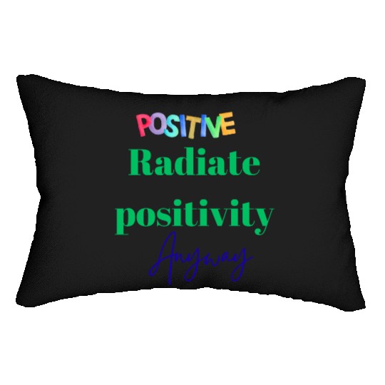 Vibrant Inspirational Typography Lumbar Pillows
