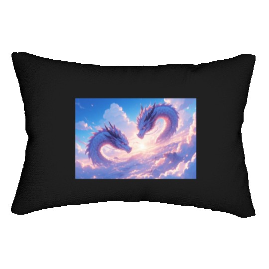 Celestial Dragon Duo Lumbar Pillows