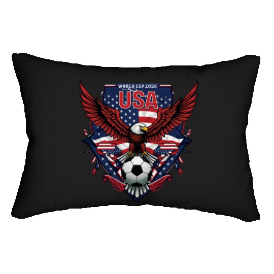 USA Soccer World Cup 2026 Eagle Patriotic Apparel Lumbar Pillows