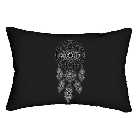 Intricate Dreamcatcher Mandala Design Lumbar Pillows
