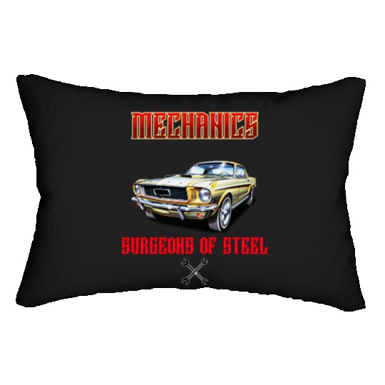 Muscle Car Classic Mechanics Design Lumbar Pillows