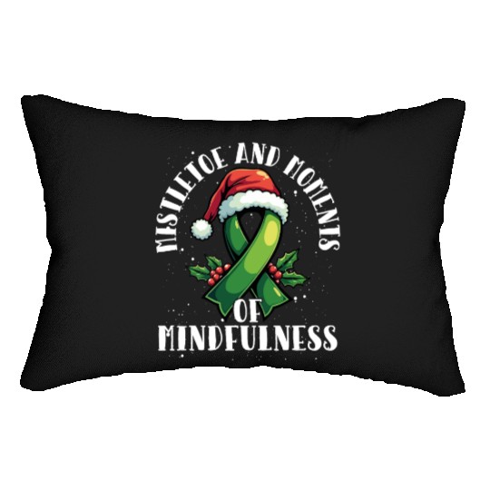 Let Your Mental Health Be Merry and Bright Holiday Lumbar Pillows