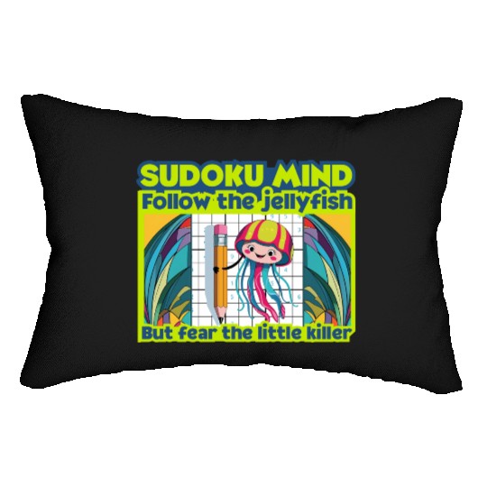 Sudoku Mind – 9x9 Number Puzzle Lover Jellyfish Lumbar Pillows