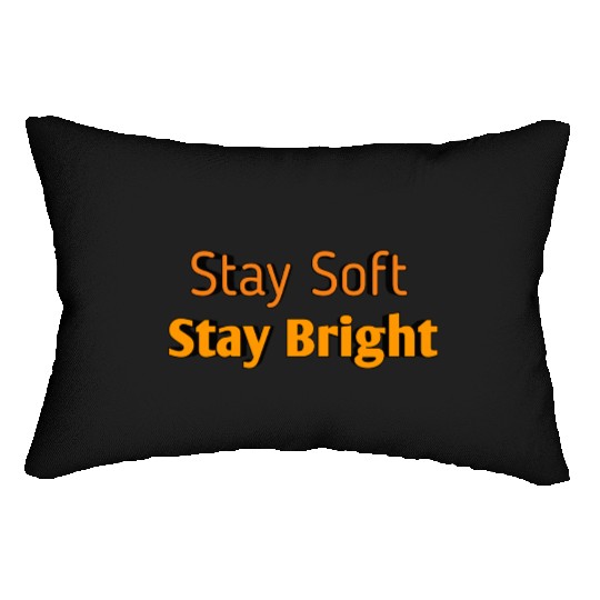 Vibrant Inspirational Typography Design Lumbar Pillows