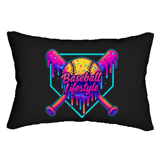 Baseball Lifestyle Apparel Youth Baseball Drip Ice Lumbar Pillows