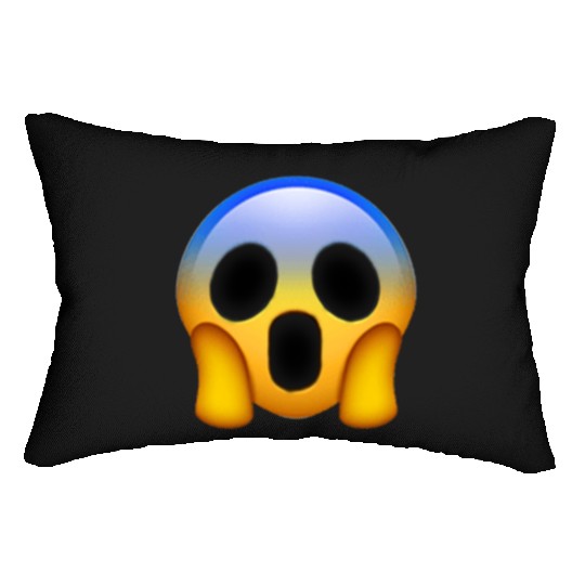 Expressive Scream Emmoticon Lumbar Pillows
