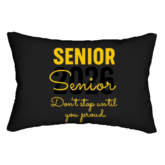 Senior 2026 Distressed Number Design Class of 2026 Lumbar Pillows