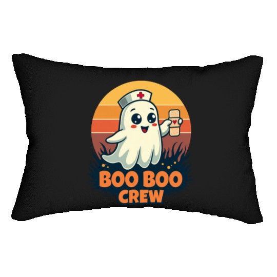 Halloween Boo Boo Crew Cute Ghost Nurse Doctor Lumbar Pillows