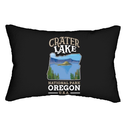 Crater Lake National Park US Oregon Lumbar Pillows