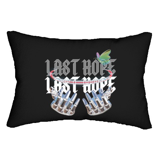 Last Hope Cyber Gothic Y2K Aesthetic Lumbar Pillows