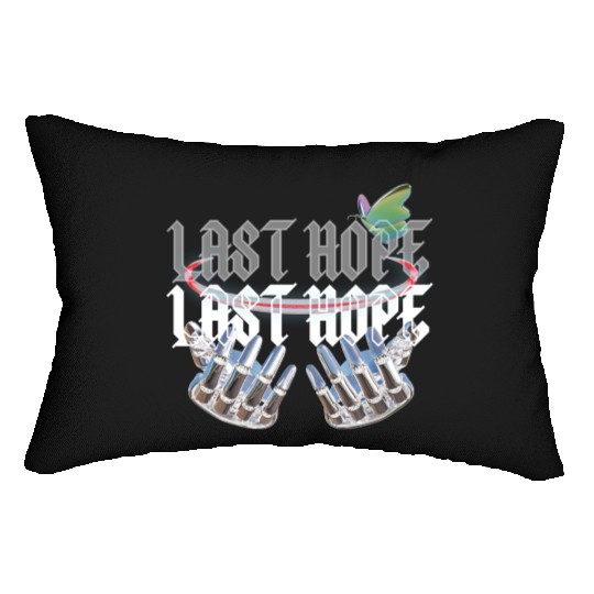 Last Hope Cyber Gothic Y2K Aesthetic Lumbar Pillows