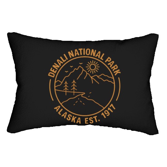 Denali Mountain Alaska National Park Lumbar Pillows