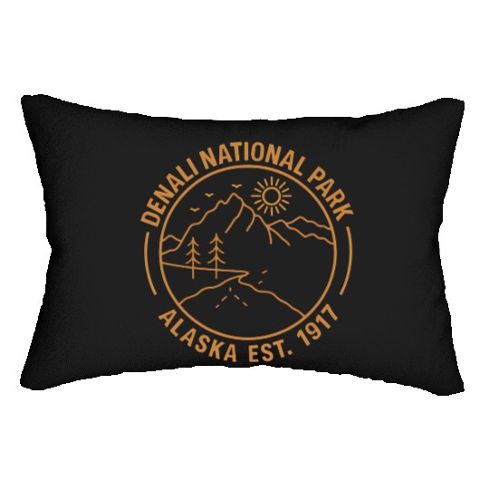 Denali Mountain Alaska National Park Lumbar Pillows