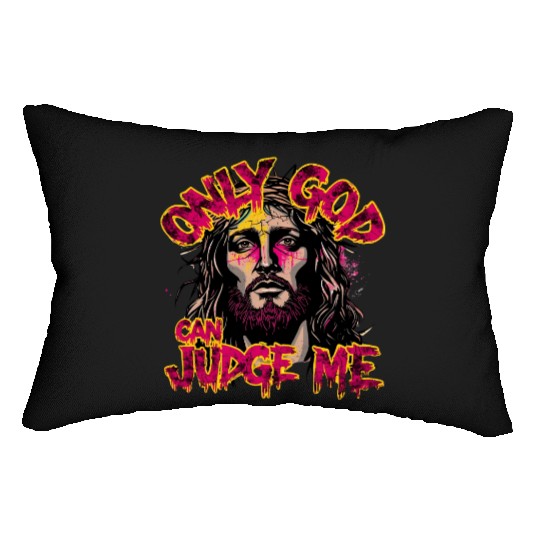 Religious Jesus Graffiti Style Design Lumbar Pillows