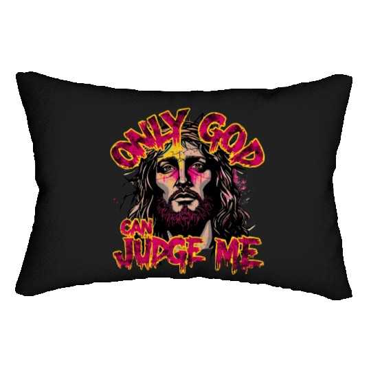 Religious Jesus Graffiti Style Design Lumbar Pillows