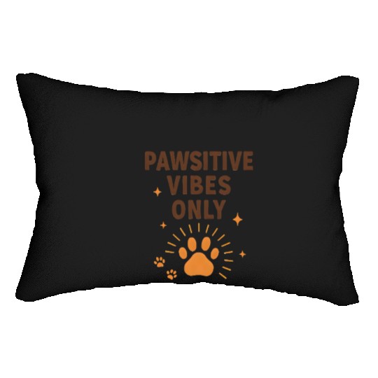 Pawsitive Vibes Only Animal Print Lumbar Pillows