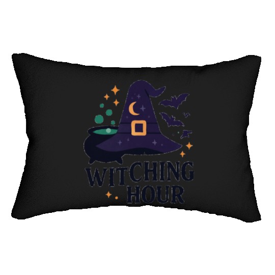 Witching Hour Night Scene Design Lumbar Pillows