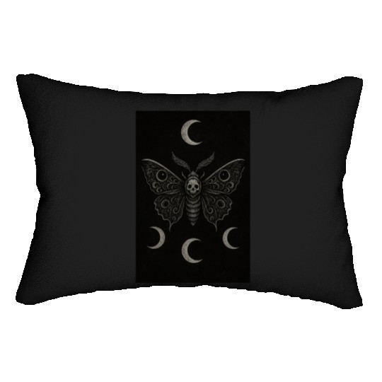 Dark Celestial Butterfly Tapestry Lumbar Pillows