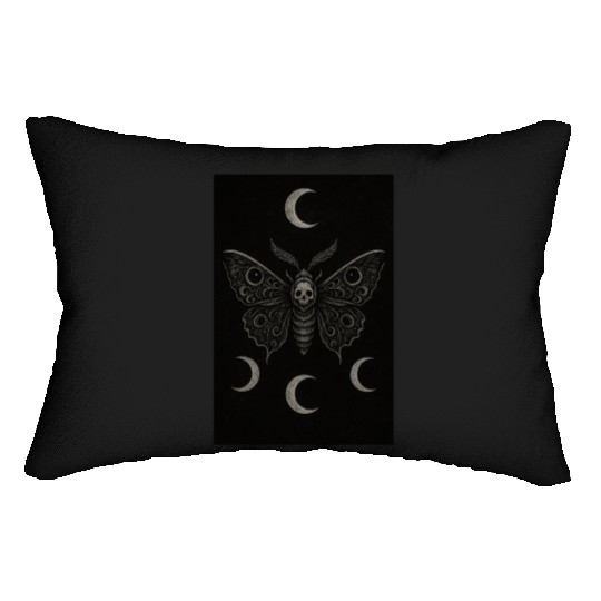 Dark Celestial Butterfly Tapestry Lumbar Pillows