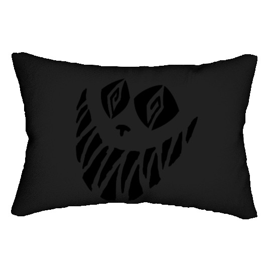 Crazy Cheshire Cat Face Lumbar Pillows