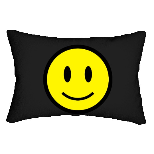Smiley Face Icon 2c Lumbar Pillows