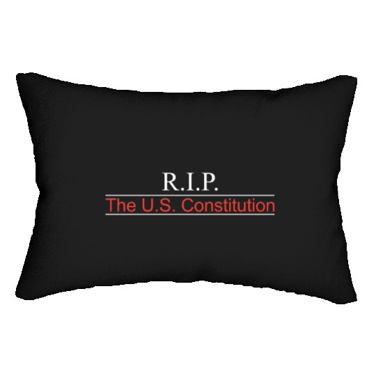 RIP US Constitution Front Lumbar Pillows