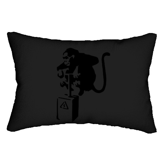 Banksy Detinator Monkey Lumbar Pillows