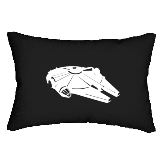Millennium Falcon White Lumbar Pillows