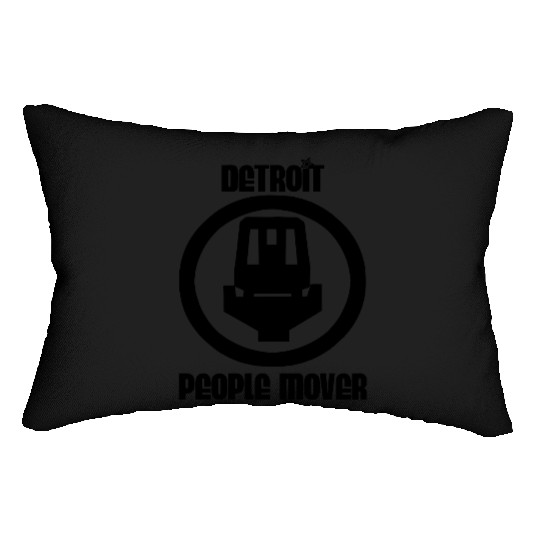 Detroit People Mover Lumbar Pillows