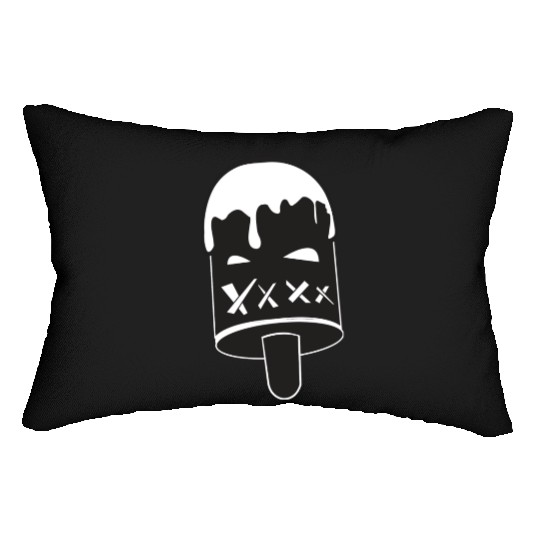 mean ice cream Lumbar Pillows