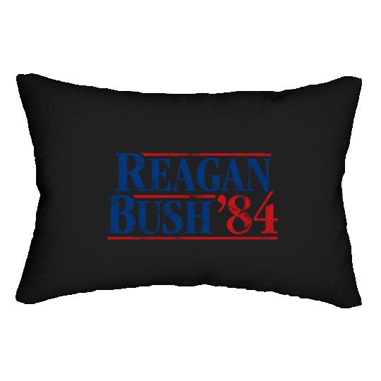 Distressed Reagan - Bush ’84 Lumbar Pillows