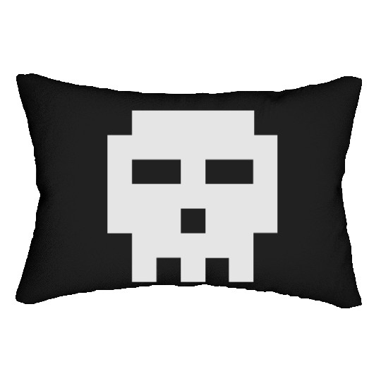 Scott Pilgrim 8-bit Skull Vector Lumbar Pillows