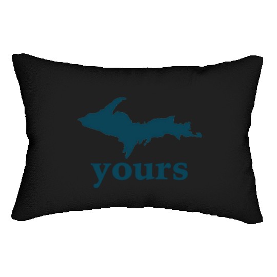 Up Yours Michigan Funny Upper Peninsula Apparel Lumbar Pillows