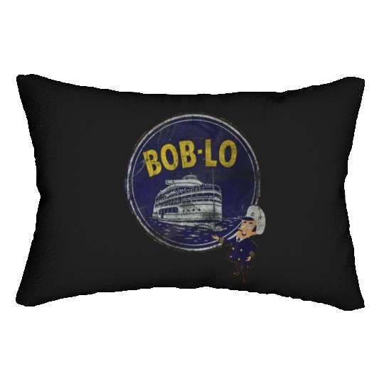 Vintage Retro Classic Cute Detroit Boblo Island Lumbar Pillows