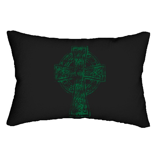 Classic Vintage Style Celtic Cross Crucifix Lumbar Pillows