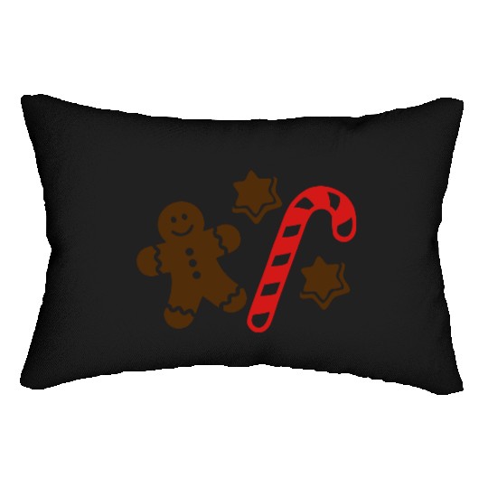 Lebkuchen Gingerbread man Lumbar Pillows