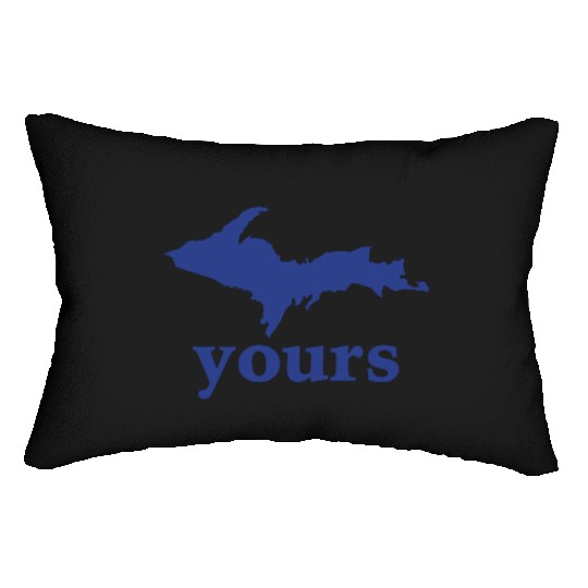Up Your Vector Funny Upper Peninsula Lumbar Pillows