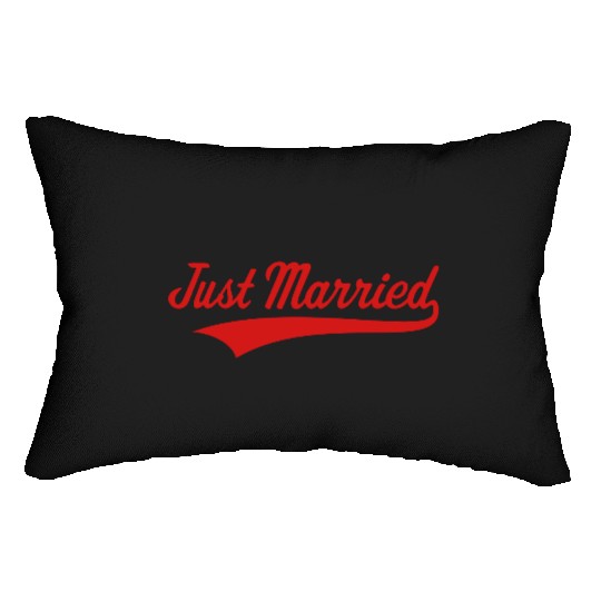 Just Married (Marriage / Wedding) Lumbar Pillows