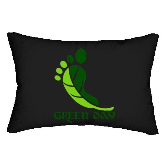 Green day Lumbar Pillows