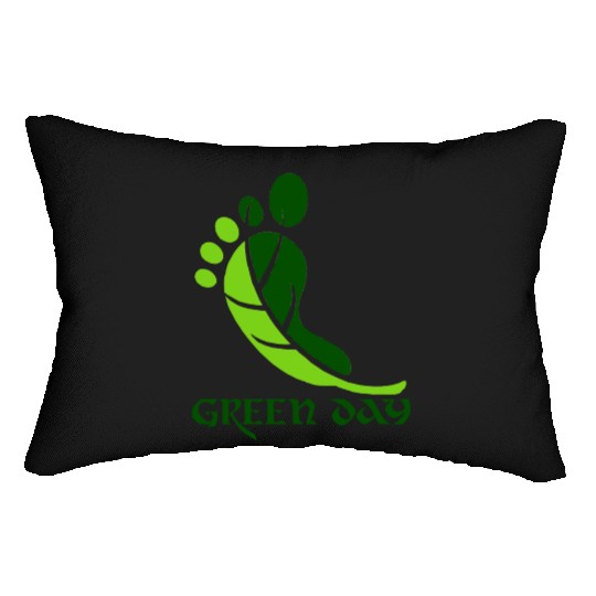 Green day Lumbar Pillows