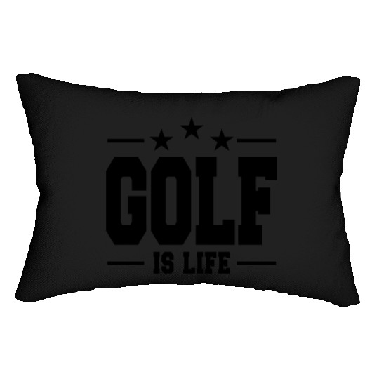 golf is life 1 Lumbar Pillows