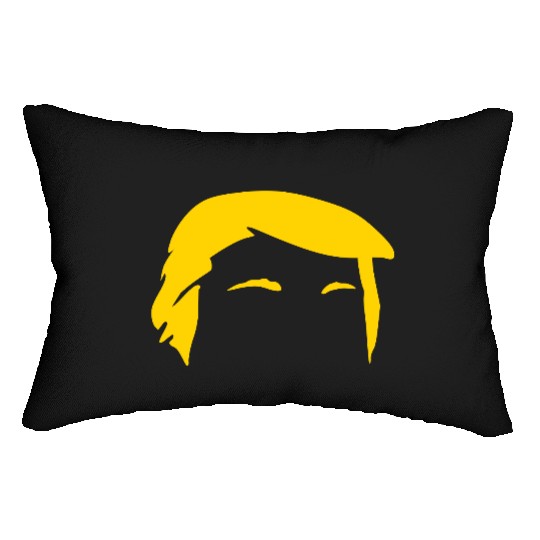 Trump Hair Minimal Vector Lumbar Pillows