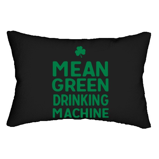 Mean Green Drinking Machine Lumbar Pillows
