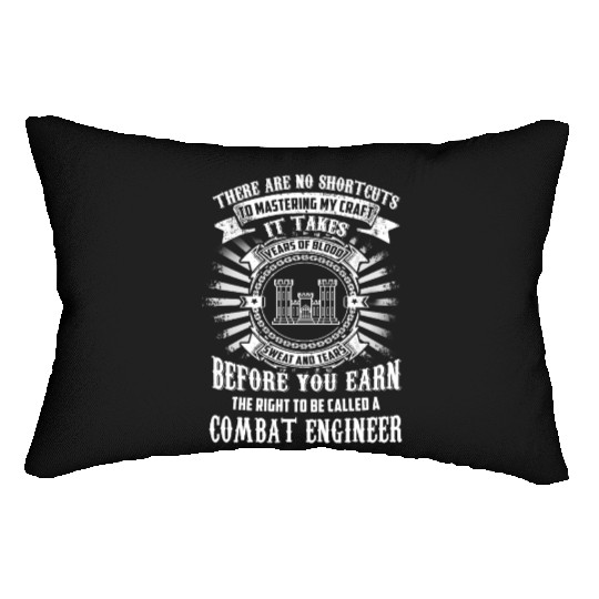 combat engineer, us army combat engineer, army com Lumbar Pillows