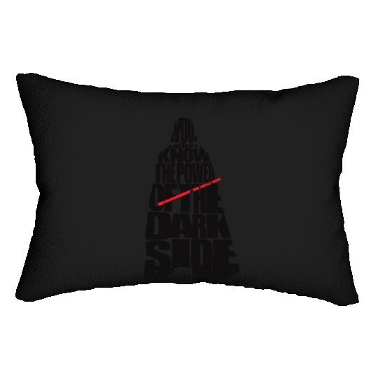 Cool Star Wars Darth Vader typography Lumbar Pillows