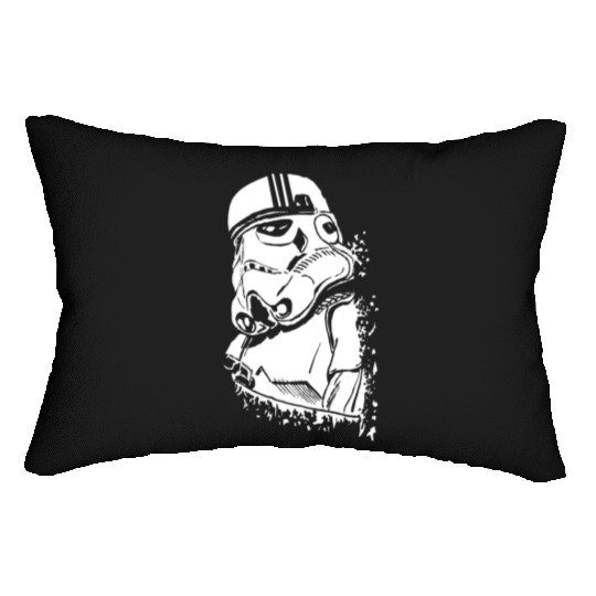 Funny and cool Star Wars Stormtrooper graffiti Lumbar Pillows