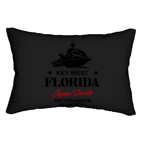Jet Ski - Key West - Florida Lumbar Pillows