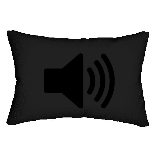 Speaker Volume Icon Lumbar Pillows
