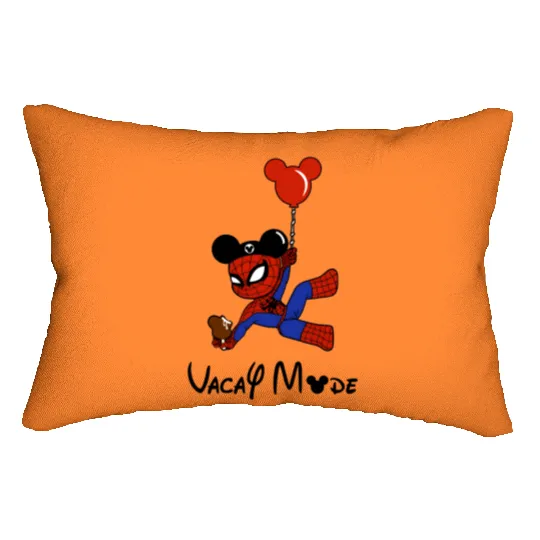 Spiderman Vacay Mode Lumbar Pillows, Disney Spiderman Lumbar Pillows