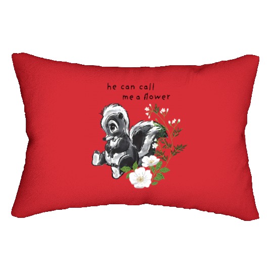 Disney Bambi He Can Call Me A Flower Lumbar Pillows, Magic Kingdom Holiday Trip Unisex Lumbar Pillows
